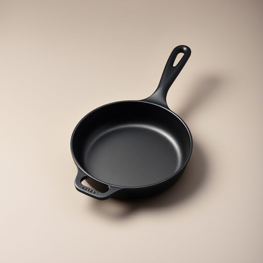 Cast-iron camp skillet, 10"